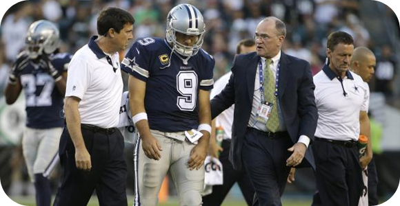 Sportsbook odds shift with Tony Romo injury